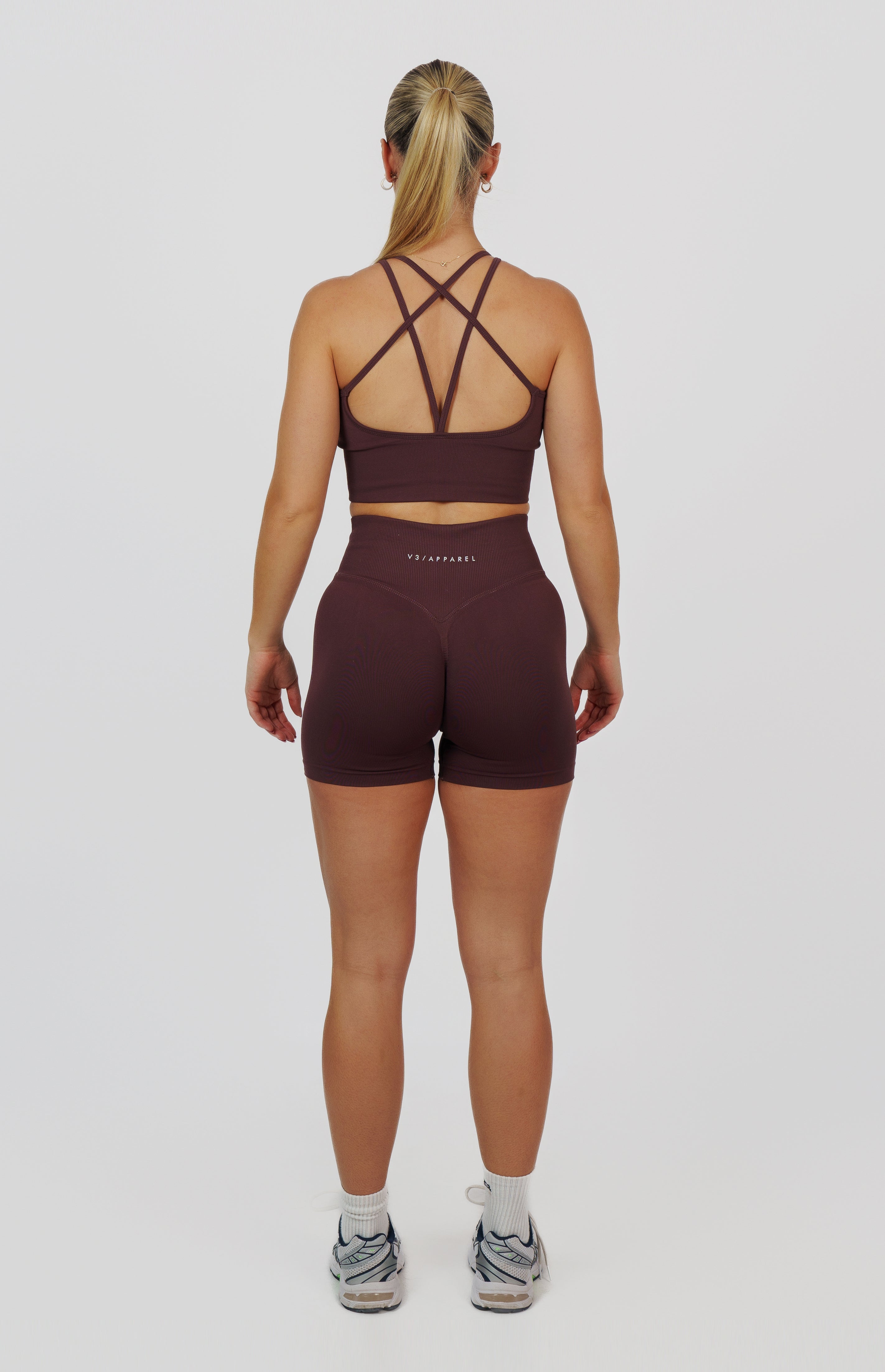 Form Seamless Scrunch Shorts & Sports Bra Set - Plum Purple